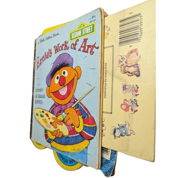 Vtg Kids Book Lot Sesame Street Colors Numbers Animals Trains Counting Education - Picture 11 of 16